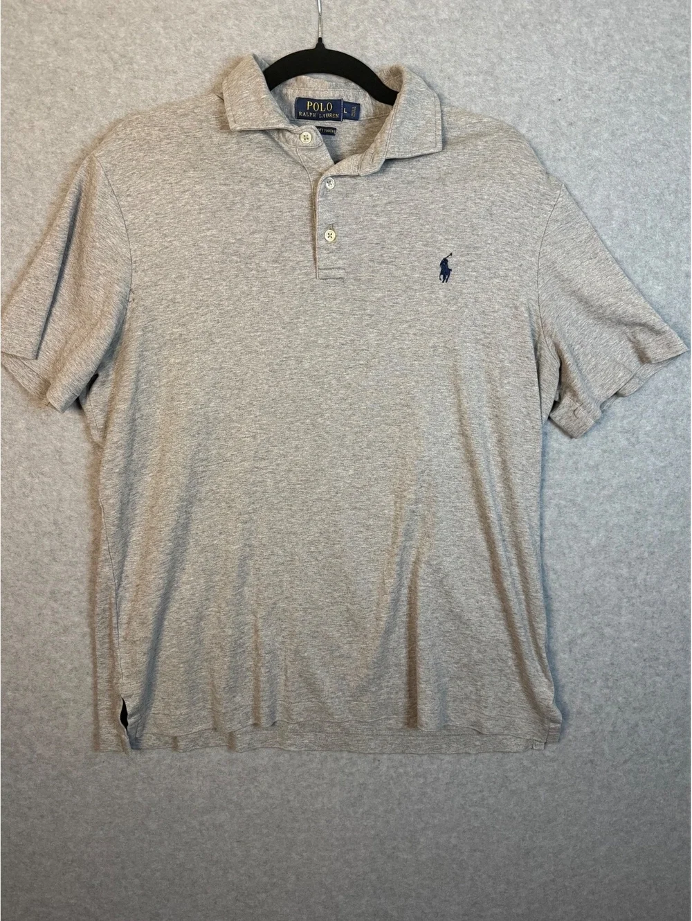 Ralph Lauren Pima Soft Polo Gray Size Large